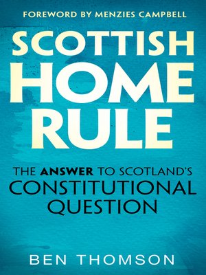 cover image of Scottish Home Rule